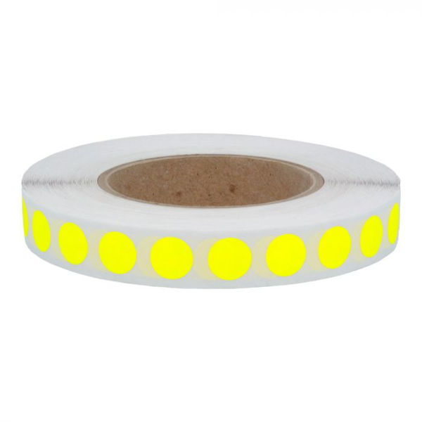 Picture of Marking Label Yellow Dot Sticker Roll 12.5mm